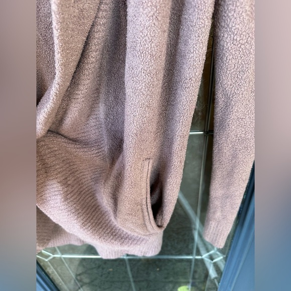 Barefoot dreams cozychic lite xs/s mauve purple cardigan with pockets comfy - Picture 3 of 4